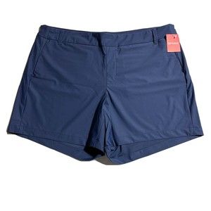 Spanx Women’s Sunshine Shorts 6” Inseam Sunkissed Navy Blue Pull On Size XL NWT